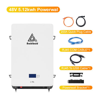 Powerwall Hybrid Grid Lifepo4 Home Batteria 48V 200ah 10Kwh 51.2v 300ah Batterie agli ioni di litio con WIFI