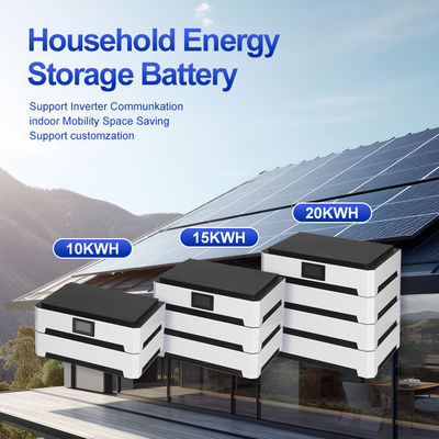Cassa metallica Ioni di litio 51.2V Sistema di accumulo di batterie per energia solare domestica commerciale 10kwh