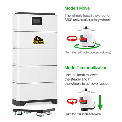 Connessione alla rete ibrida Invertitore ampiamente abbinato LFP Batteria ad alta tensione modulare impilata Sistema di accumulo di energia domestica 15-40
