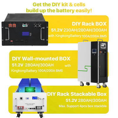 280Ah OEM 48V LiFePO4 Battery Box per sistemi di stoccaggio dell'energia fai da te