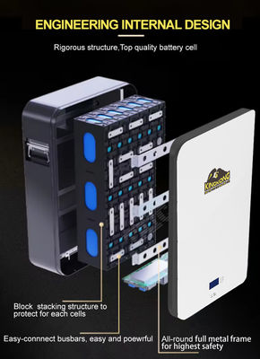 51.2V Immagazzinamento di energia a parete Batteria al litio 48V 340Ah Lipo4 60kW