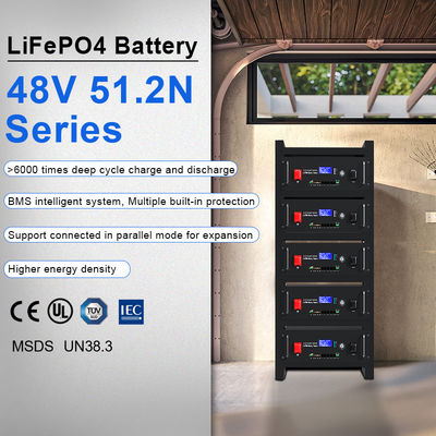 Dimensione personalizzata Batteria al litio montata su un rack da 48v