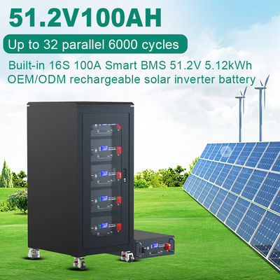 Dimensione personalizzata Batteria al litio montata su un rack da 48v