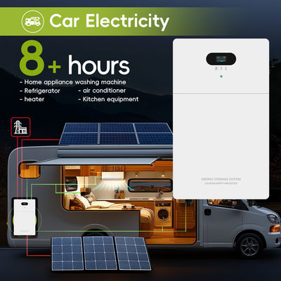 Banca della centrale elettrica All In One Inverter Ibrido Off Grid AC 5kw 10kw 15kw 20kw Sistema di batteria solare di stoccaggio dell'energia LiFePO4