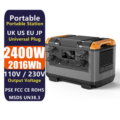 Centrale elettrica esterna di emergenza da 2400w con batteria LiFePO4 e tempo di ricarica veloce