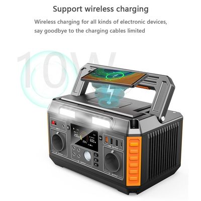 Stazione di energia solare portatile personalizzabile da 700W con batteria agli ioni di litio e uscita 520WH