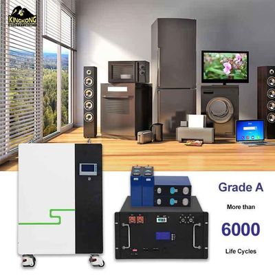 Montaggio a parete 48V 51.2V 280ah 300ah 304ah 320ah Sistema di accumulo di energia a batteria solare ibrida