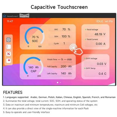 Batteria solare Lifepo4 48V 100Ah 200Ah 280Ah