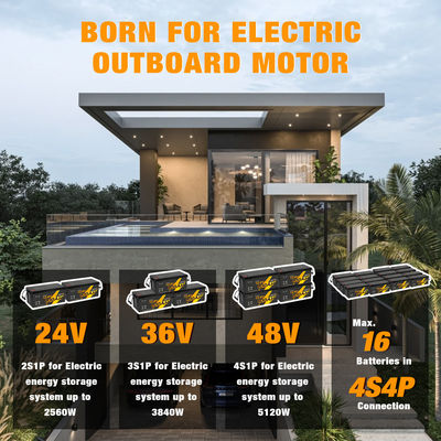 12V 12.8V 24V 48V Volt 100Ah 120Ah 200Ah 300Ah 400Ah Ricaricabile Lifepo4 Deep Cycle Li Lithium Ion Battery Pack Sigillato