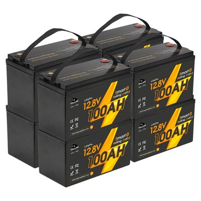 12V 12.8V 24V 48V Volt 100Ah 120Ah 200Ah 300Ah 400Ah Ricaricabile Lifepo4 Deep Cycle Li Lithium Ion Battery Pack Sigillato
