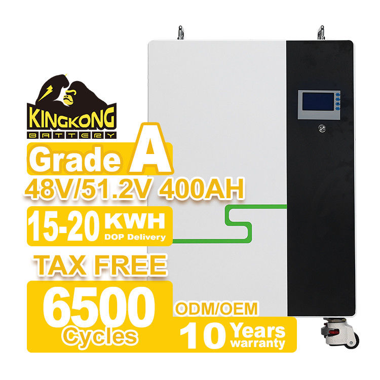 48V 51.2V LiFePO4 batteria 200Ah 300Ah 400Ah 15kWh 20kWh per lo stoccaggio dell'energia solare