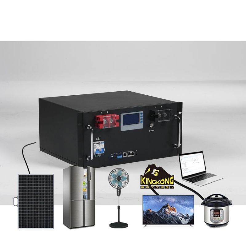 LiFePO4 280Ah 48V Batteria al litio montata su un rack 14Kwh Per sistema di accumulo di energia solare domestico