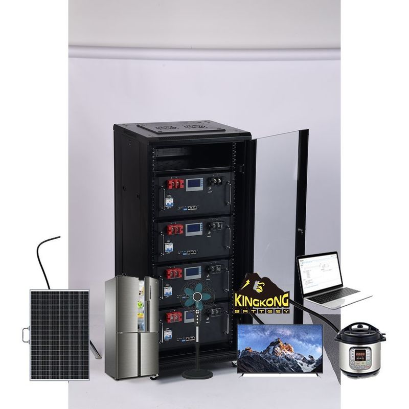48V 200AH Li-Ion Solar Battery Pack per lo stoccaggio dell'energia nel rack del server