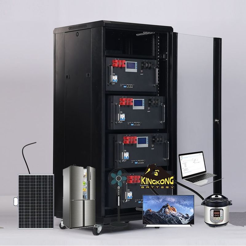 Dimensione personalizzata Batteria al litio montata su un rack da 48v