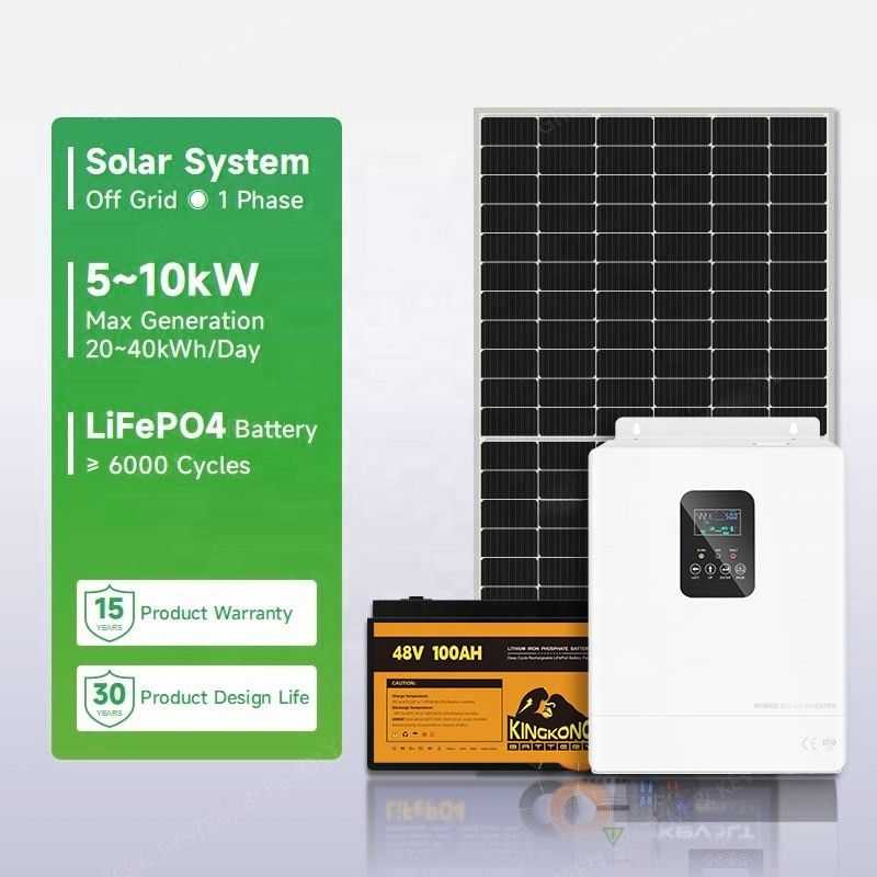 110V/220V/230V Voltaggio di uscita su e fuori rete Sistema di energia solare per la casa Kit pannello