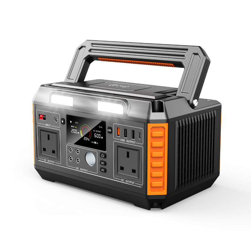 Stazione di energia solare portatile personalizzabile da 700W con batteria agli ioni di litio e uscita 520WH