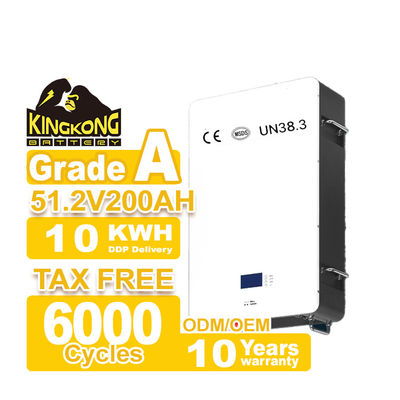 Powerwall Hybrid Grid Lifepo4 Home Batteria 48V 200ah 10Kwh 51.2v 300ah Batterie agli ioni di litio con WIFI