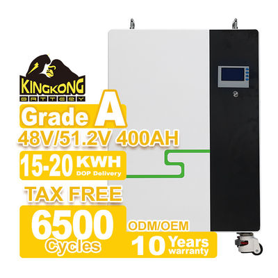 48V 51.2V LiFePO4 batteria 200Ah 300Ah 400Ah 15kWh 20kWh per lo stoccaggio dell'energia solare