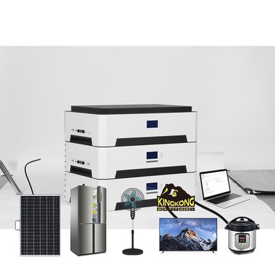 51.2V 100Ah 200Ah 300Ah LiFePO4 batteria 5Kwh 10Kwh 15Kwh impilabile per lo stoccaggio solare