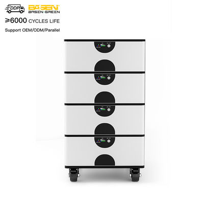 Long Cycle Life 51.2V 100ah Lifepo4 Batteria per sistema di stoccaggio di energia impilabile OEM