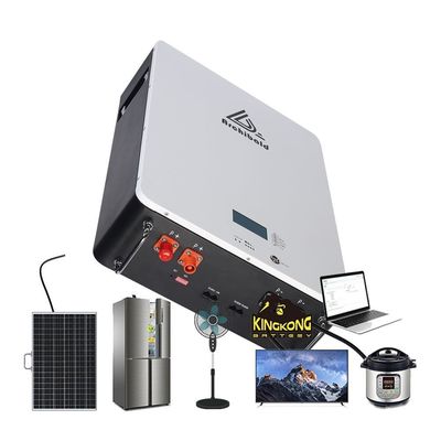 Sistemi di alimentazione elettrica 48V 200Ah Batteria agli ioni di litio 10Kwh Batterie LiFePo4 per lo stoccaggio dell'energia solare
