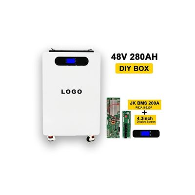 280ah Lifepo4 BMS Battery Box DIY Battery Pack con ruote e custodia verticale