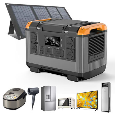 Centrale elettrica esterna di emergenza da 2400w con batteria LiFePO4 e tempo di ricarica veloce