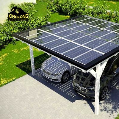 Sistema di montaggio fotovoltaico di carport solare di design moderno Opzioni di materiale naturale e standard