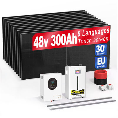 10 12 15Kw batterie solari Sistema di accumulo di energia elettrica per uso domestico con Lifepo4 Battery Pack Storage Making Generator