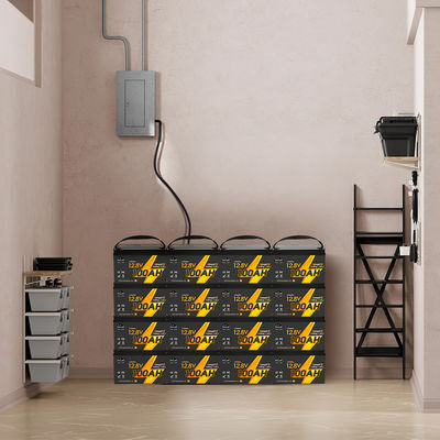 12V 12.8V 24V 48V Volt 100Ah 120Ah 200Ah 300Ah 400Ah Ricaricabile Lifepo4 Deep Cycle Li Lithium Ion Battery Pack Sigillato